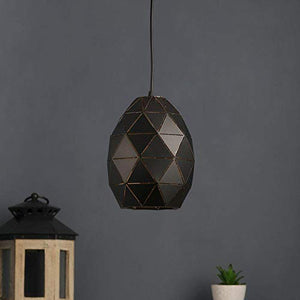 ELIANTE Modern Metal Hanging Light Single Head Pineapple Round Shape Hanging Pendant Light for Living Room, Bedroom, Dining Room, Kitchen | by Jainsons Lights