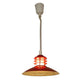 ELIANTE Fitful Red Iron Hanging Lights by Jainsons Lights - Apollo-Delux-Red-Big - Without Bulb | by Jainsons Lights