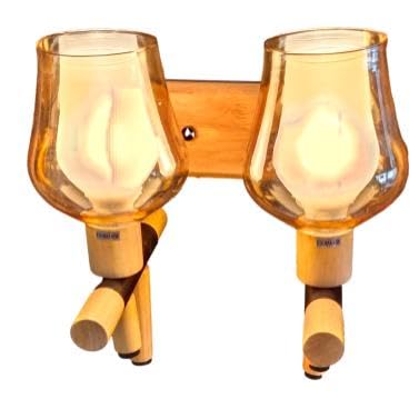 ELIANTE by Jainsons Lights | Metal Golden Wall Light | Golden Glass | Wall Light for Home, Office and Hotel | Without Bulb