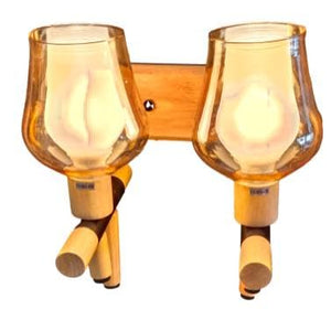 ELIANTE by Jainsons Lights | Metal Golden Wall Light | Golden Glass | Wall Light for Home, Office and Hotel | Without Bulb