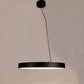 ELIANTE Black Metal Hanging Light by Jainsons Lights - Led - 22-INCH-Acrylic-Donut-LED-BK | by Jainsons Lights