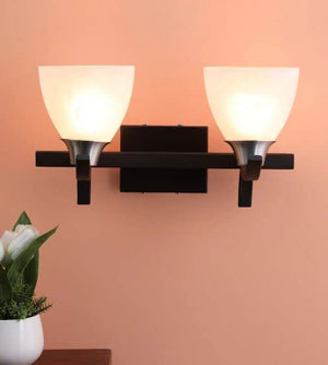 ELIANTE Yellow Glass Wall Sconces - S-107-2W | 3 Years Warranty | Free - LED LAMP