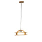 ELIANTE Lightlucific Wood Hanging Light Light Brown for Living Room, Bedroom, Dining Room, Kitchen | by Jainsons Lights