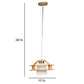 ELIANTE Lightlucific Wood Hanging Light Light Brown for Living Room, Bedroom, Dining Room, Kitchen | by Jainsons Lights
