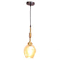 ELIANTE Black Iron Base Gold Glass Shade Hanging Light - Px-105-1Lp - Without Bulb | by Jainsons Lights