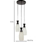 ELIANTE Black Metal Hanging Light by Jainsons Lights - Without Bulb - BELAN-GLASS-3LP-HL | by Jainsons Lights