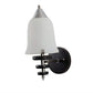 ELIANTE Wood Wall Light Black Mid Century Modern Wall Mounted Lamp Black Indoor Wall Sconce Vanity Light for Hallway Bathroom Kitchen Living Room | by Jainsons Lights