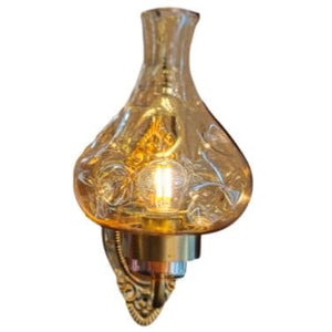 ELIANTE by Jainsons Lights | Metal Golden Wall Light | Gold Glass Shades | Wall Light for Home, Office and Hotel | Without Bulb