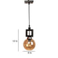 ELIANTE Pardo Brown Wood Hanging Light by Jainsons Lights - S-521-1LP-JSL | by Jainsons Lights