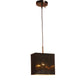 ELIANTE Burnished Black Iron Hanging Light by Jainsons Lights - Js-Rect Cloth-1Lp - Without Bulb | by Jainsons Lights
