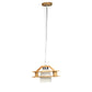 ELIANTE Lightlucific Wood Hanging Light Light Brown for Living Room, Bedroom, Dining Room, Kitchen | by Jainsons Lights