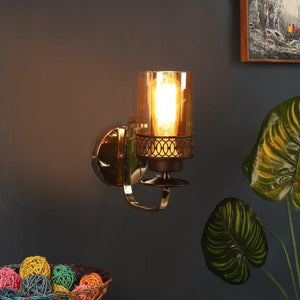 Brown and Gold Iron Wall Lights -321-1W - Included Bulbs