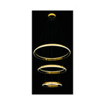 Eliante French Three LED Ring Pendant Light – Acrylic, Metal