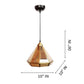 Dorada Gold Brass Hanging Light - 3858-1LP - Included Bulbs