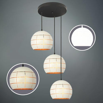 JSPHILO-white 4-146-3xE27 Cluster hangings