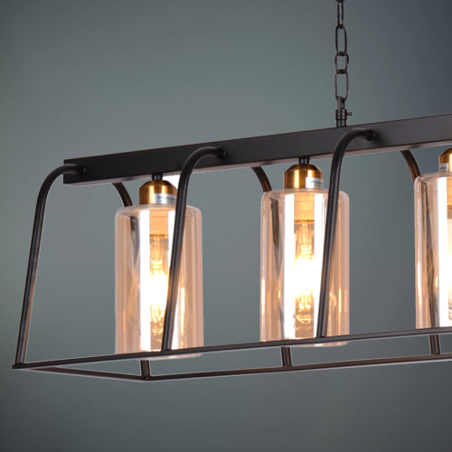 JSPHILO 4-291-5xE27 Impressions Rectangular Chandeliers