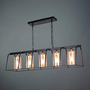 JSPHILO 4-291-5xE27 Impressions Rectangular Chandeliers