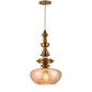 JSPHILO 4-346-1xE27-Amber Impressions Luxury Hanging
