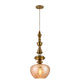 JSPHILO 4-346-1xE27-Amber Impressions Luxury Hanging