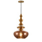 JSPHILO 4-346-1xE27-Rose Gold Impressions Luxury Hanging