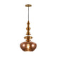 JSPHILO 4-346-1xE27-Rose Gold Impressions Luxury Hanging
