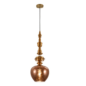 JSPHILO 4-346-1xE27-Rose Gold Impressions Luxury Hanging