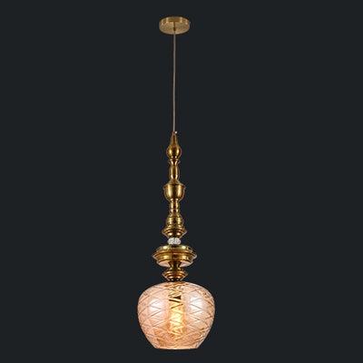 JSPHILO 4-346-1xE27-Amber Impressions Luxury Hanging