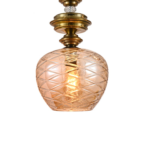 JSPHILO 4-346-1xE27-Amber Impressions Luxury Hanging