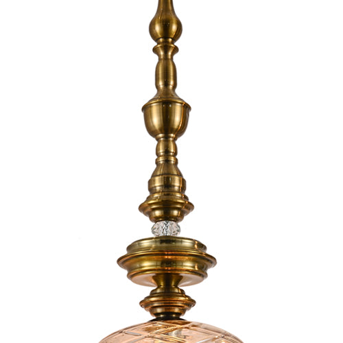 JSPHILO 4-346-1xE27-Amber Impressions Luxury Hanging
