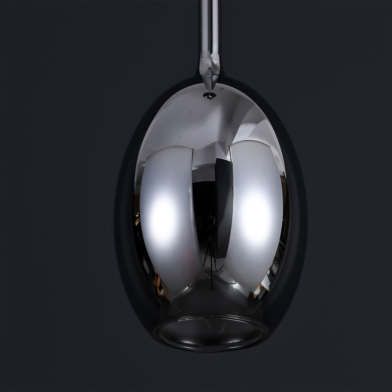 JSPHILO 4-354-1xE14-Chrome Impressions Glass Hangings