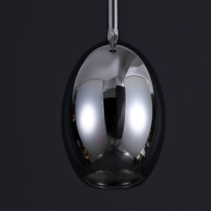 JSPHILO 4-354-1xE14-Chrome Impressions Glass Hangings