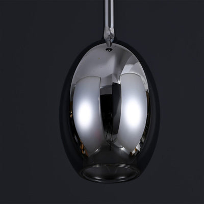 JSPHILO 4-354-1xE14-Chrome Impressions Glass Hangings
