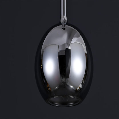 JSPHILO 4-354-1xE14-Chrome Impressions Glass Hangings