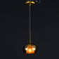 JSPHILO 4-354-1xE14-Gold Impressions Glass Hangings