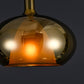 JSPHILO 4-354-1xE14-Gold Impressions Glass Hangings