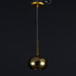 JSPHILO 4-354-1xE14-Gold Impressions Glass Hangings