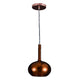 JSPHILO 4-354-1xE14-Rose Gold Impressions Glass Hangings