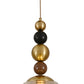 JSPHILO 4-369-1xE27-Amber Impressions Novelty Hangings