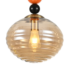 JSPHILO 4-370-1xE27-Amber Impressions Novelty Hangings