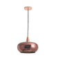 JSPHILO 4-376-1xE27 Rose Gold Impressions Glass Hanging