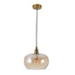 JSPHILO 4-376-1xE27-Amber Impressions Glass Hangings