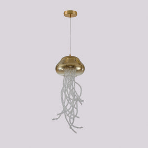 JSPHILO-4-422-1xG9 - Gold & Clear Metal+Glass Glass Hanging Light