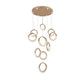 JSPHILO 4-441-LED-80w Impressions Double Height Chandeliers