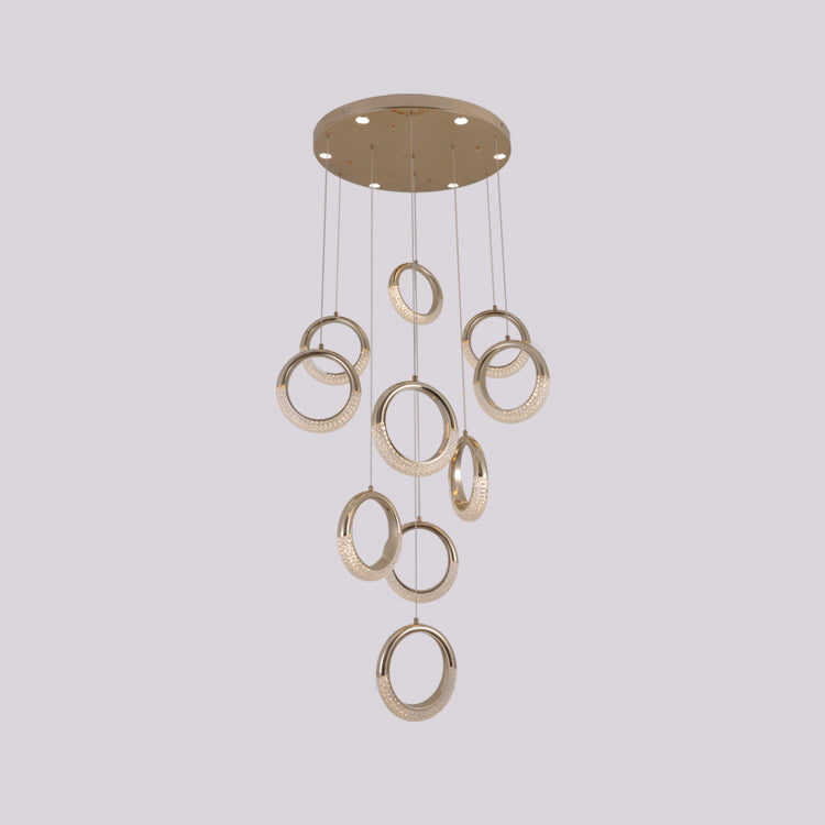 JSPHILO 4-441-LED-80w Impressions Double Height Chandeliers