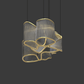 Customisable Ribbon-Form Glass Pencil Chandelier – Made to Order