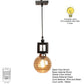 ELIANTE Pardo Brown Wood Hanging Light by Jainsons Lights - S-521-1LP-JSL | by Jainsons Lights