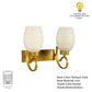 ELIANTE Antique Gold Iron Wall Lights -RSA-111-2W - Without Bulb | by Jainsons Lights