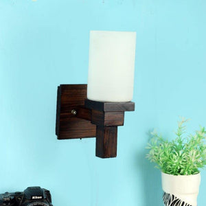 ELIANTE Horay Wood Wall Lights Brown for Living Room, Bedroom, Dining Room, Kitchen | 3 Years Warranty | Free - LED LAMP