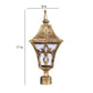 ELIANTE Aluminium Gate Light Antique Gold for Living Room, Bedroom, Dining Room, Kitchen |
