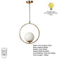 ELIANTE Oro Gold Iron Hanging Light by Jainsons Lights - JSL-626-1p-gd-JSL | by Jainsons Lights